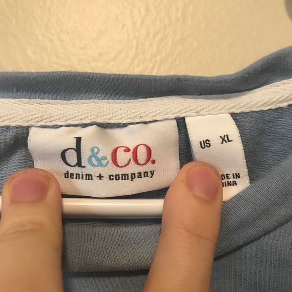 Pastel Blue Tie Dye Crewneck Sweater Size XL - Picture 5 of 5